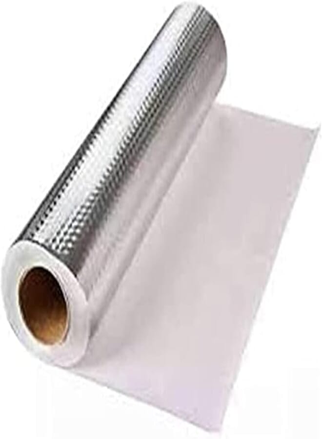 Silver Foil Adhesive Tape, 3m Long, 60cm Wide, Fireproof